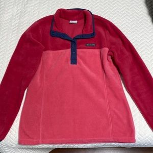 Pink Columbia Quarter Button Up- Size Medium